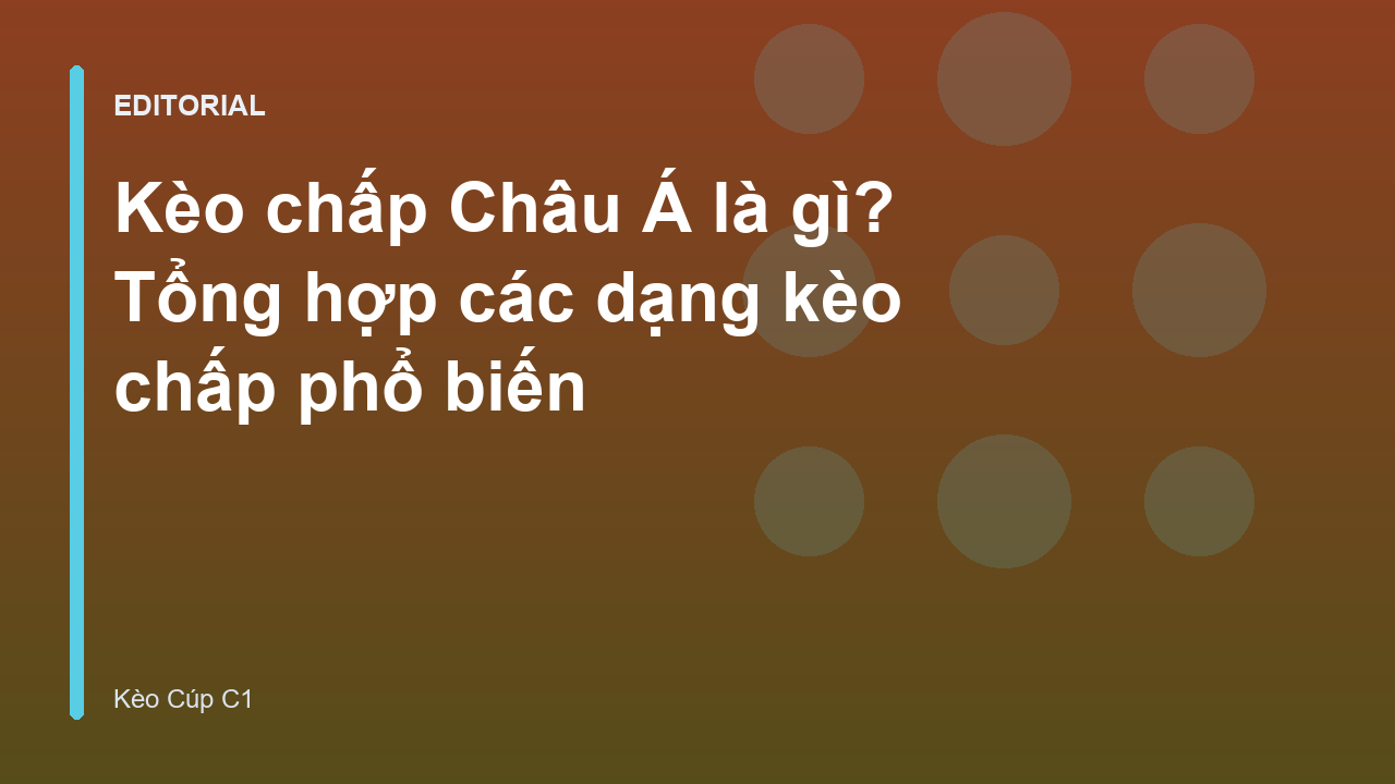 Minh họa về kèo chấp Châu Á trong bóng đá